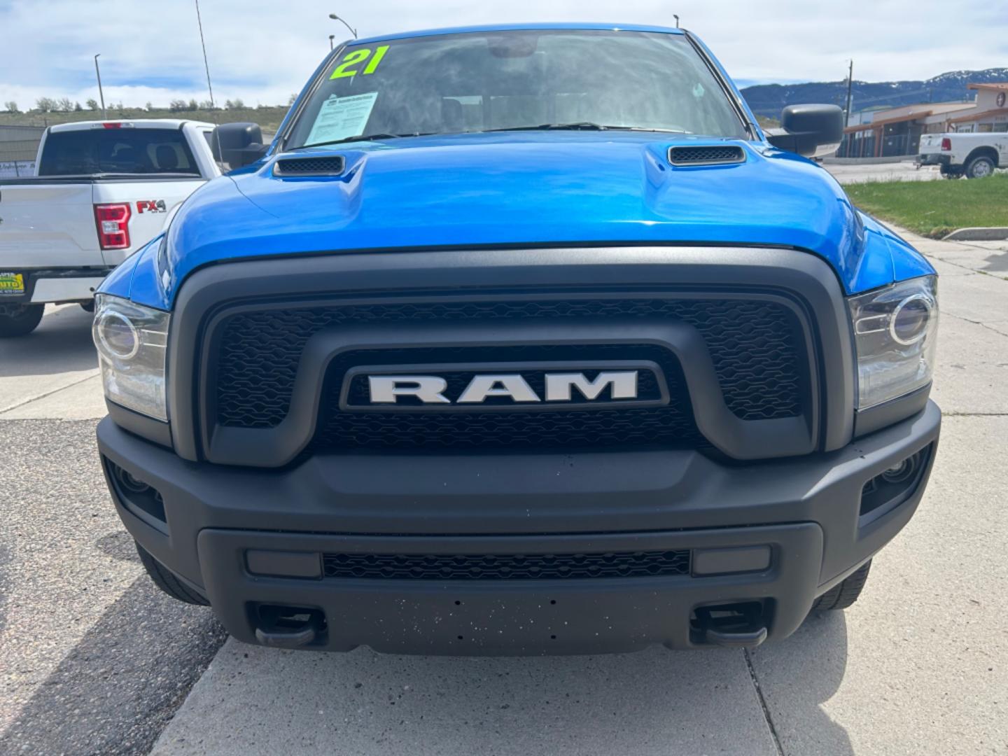 2021 Blue /Black RAM 1500 Classic Warlock (1C6RR7LGXMS) with an 3.6L V6 engine, located at 3030 CY Ave, Casper, WY, 82604, (307) 265-3830, 42.827816, -106.357483 - Photo#2